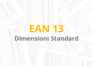 EAN-13 dimensioni standard